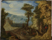 Landscape with Harbor View and Figures Thumbnail